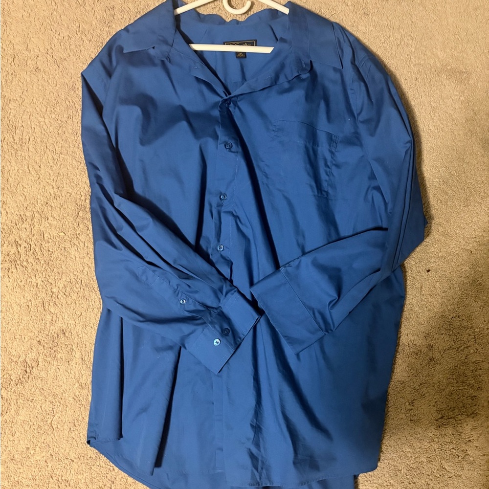 DONATING SOON! Signature Studio Blue Dress Shirt
